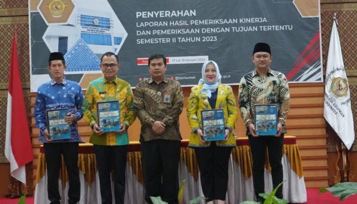 BPK RI Sumsel Serahkan LHP Kinerja Semester ll Pemkab Banyuasin