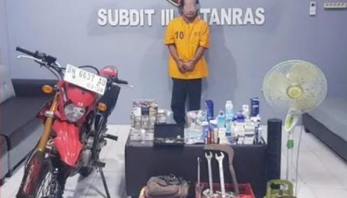 Pelaku Curat Ditangkap Saat Tidur di Air Itam