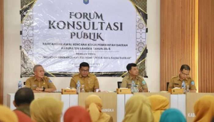 Pemkab Bangka Gelar Konsultasi Publik Bahas RKPD