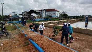Peringati Hari Air Dunia, Kolong PDAM Pedindang Ditanami Pohon
