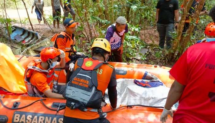 Tim SAR Temukan Nelayan yang Hilang di Sungai Lenggang