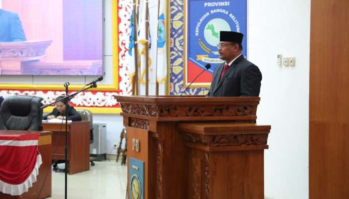 Heryawandi Pimpin Rapat Paripurna LKPJ Pj Gubernur Babel