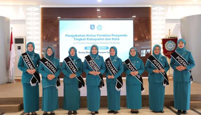 Safriati Safrizal Kukuhkan Ketua Pembina Posyandu Kabupaten Kota