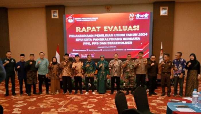 KPU Pangkalpinang Gelar Rapat Evaluasi Pemilu Tahun 2024