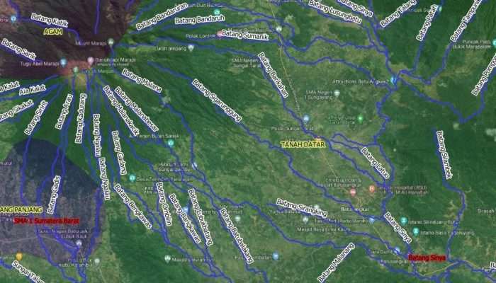 25 Sungai Meluap Alirkan Lahar Dingin Erupsi Marapi, Ini Daftarnya