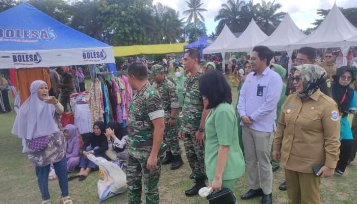Pj Wako Pangkalpinang Hadiri Bazar TNI Jelang Idulfitri 1445H