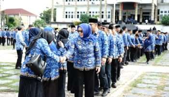 Pemkot Pangkalpinang Gelar Upacara Hari Kesadaran Nasional Dan Halal Bihalal Idul Fitri 1445 H