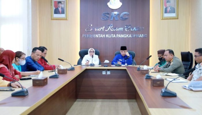 Penjabat Wako Pimpin Rapat Penataan Kawasan Pasar Pangkalpinang