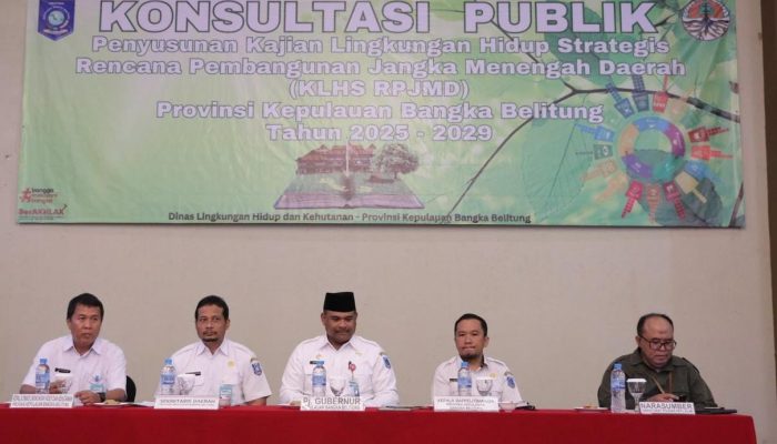 Pemprov Babel Gelar Konsultasi Publik Kajian Lingkungan