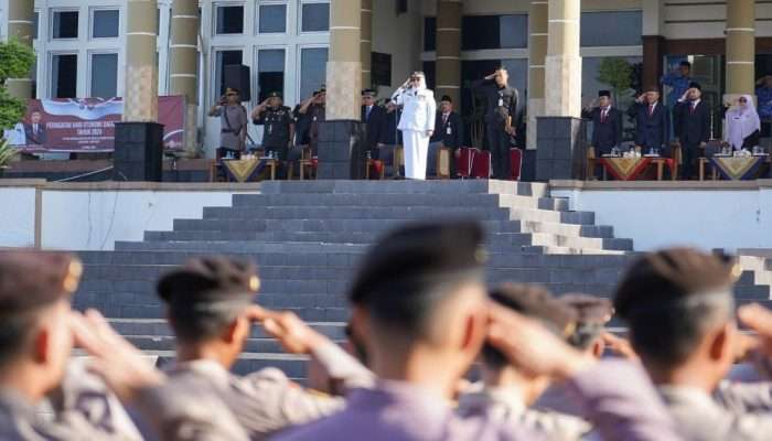 Penjabat Wako Pangkalpinang Pimpin Upacara Peringatan Hari Otonomi Daerah Ke-28