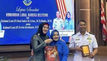 Wabup Debby Hadiri Lepas Sambut Danlanal Babel