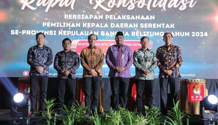 KPU Babel Gelar Rapat Konsolidasi Persiapan Pilkada Serentak