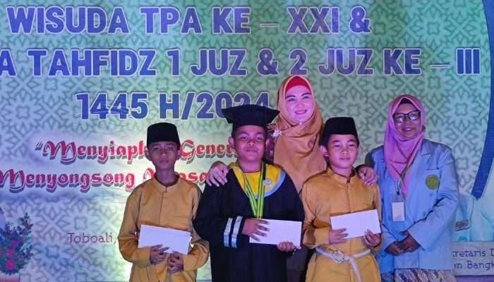 Wabub Debby Hadiri Wisuda 2025 Santri TPA LPPTKA-BKPRMI Basel