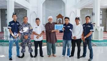 PT Timah Serahkan Bantuan ke Yayasan Baiturrahman Desa Batu Belubang 