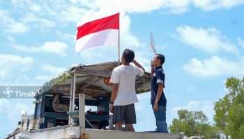 Meriahkan HUT ke-79 RI dan Rayakan HUT ke-48, PT Timah Bagikan 480 Bendera