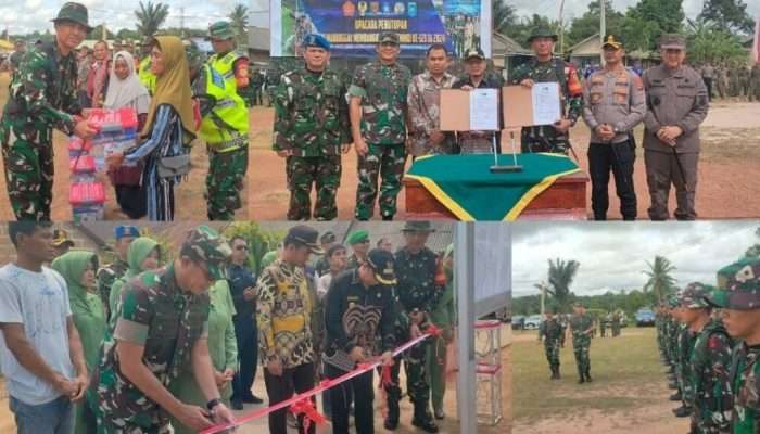Danrem 045/Garuda Jaya Brigjen TNI Safta Feryansah Tutup TMMD