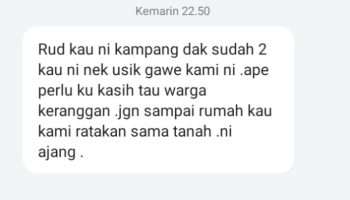 Ajang Ancam Ratakan Rumah Wartawan, RS Bakal Lapor Polisi