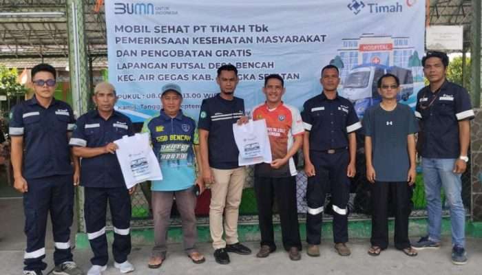 Mobil Sehat PT Timah Layani Pengobatan Gratis Masyarakat Desa Bencah