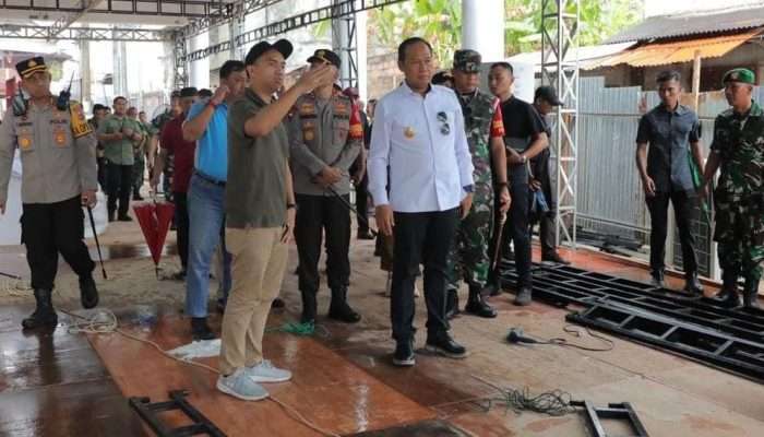 Persiapkan Kunjungan Wapres, Pj Gubernur Sugito Tinjau Pasar Toboali
