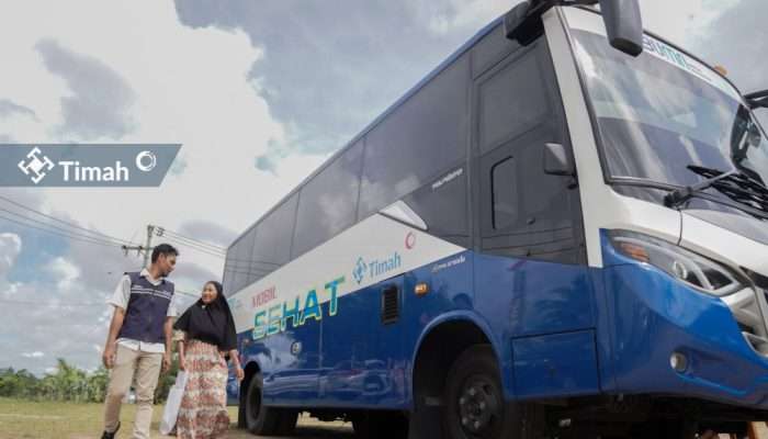 Mobil Sehat PT Timah Edukasi Masyarakat Tentang Pola Hidup Sehat