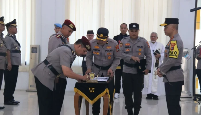 Empat Pejabat Utama Polda Babel Serah Terima Jabatan
