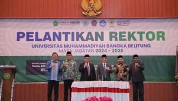 Fadillah Sabri Kembali Dilantik Jadi Rektor Unmuh Babel