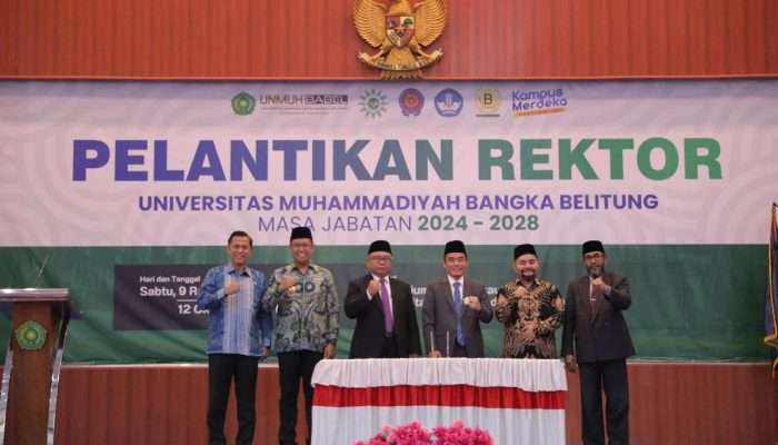 Fadillah Sabri Kembali Dilantik Jadi Rektor Unmuh Babel