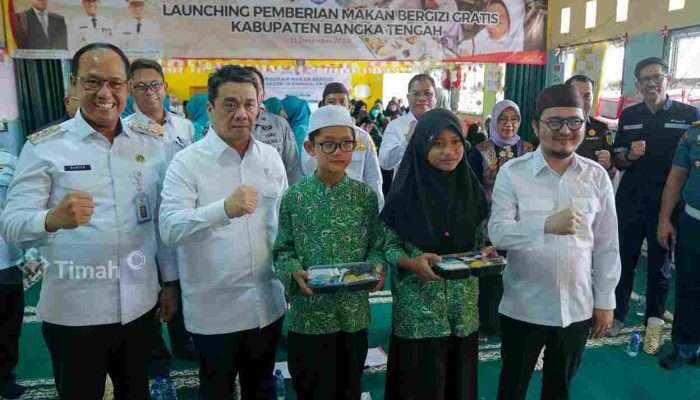 Wakil Menteri Desa dan Pembangunan Daerah Tertinggal Tinjau Pelaksanaan Makan Bergizi Gratis PT Timah