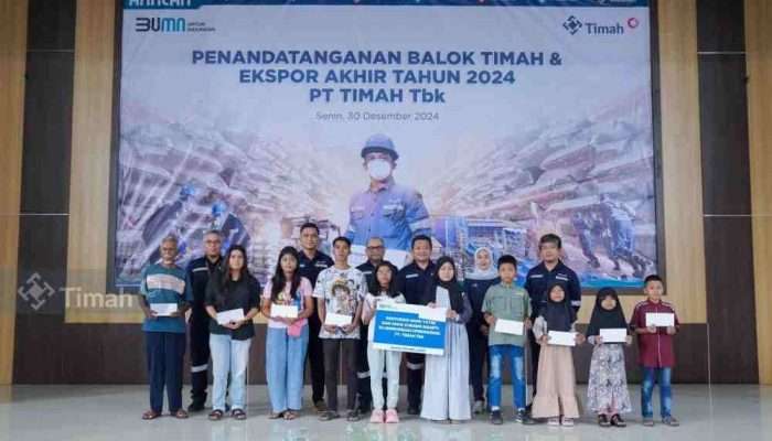Jelang Tutup Tahun 2024, PT Timah Berbagi Kebahagiaan dengan Anak Yatim dan Piatu