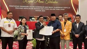KPU Tetapkan Hidayat Arsani Gubernur Babel Periode 2024-2029