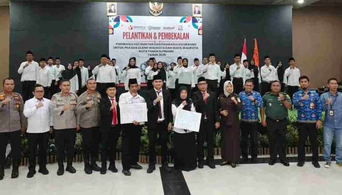Bawaslu Pangkalpinang Lantik 21 Panwascam dan 42 PKD Pilkada Ulang 2025