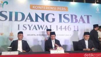 Hasil Sidang Isbat: Lebaran Idul Fitri Senin, 31 Maret 2025