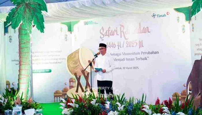 Safari Ramadhan di Bangka Barat, PT Timah Berikan Santunan Bagi Masyarakat 