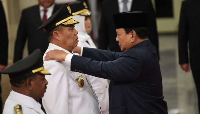 Presiden Prabowo Lantik Hidayat Arsani dan Hellyana Pimpin Bangka Belitung