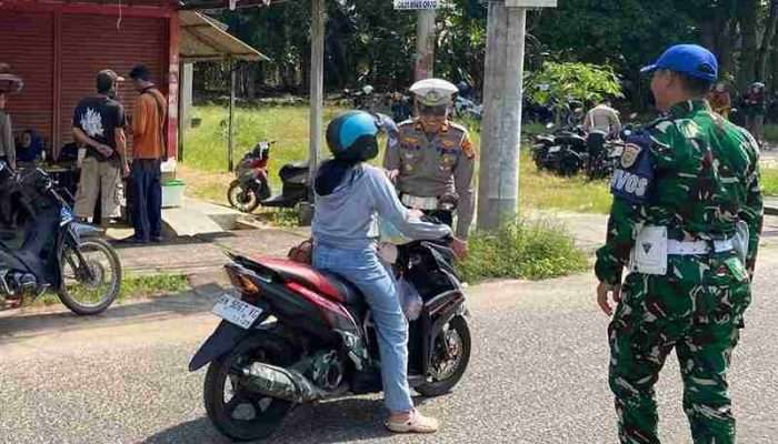 Polres Basel Gelar Razia Gabungan, 16 Pengendara Ditilang