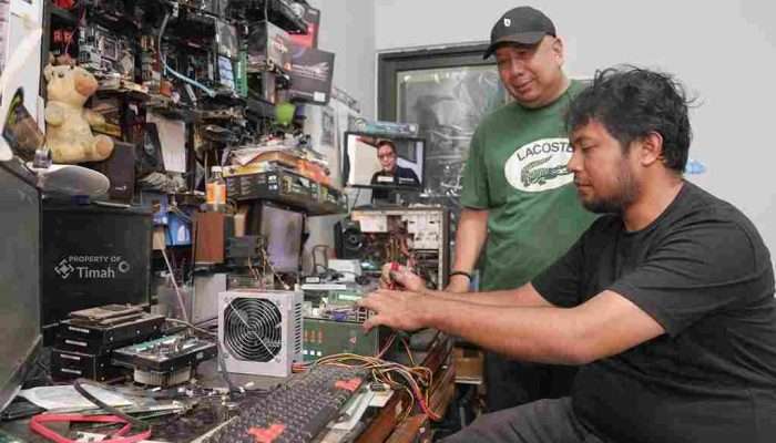 Mitra Binaan PT Timah Sukses Kembangkan Usaha Servis Komputer