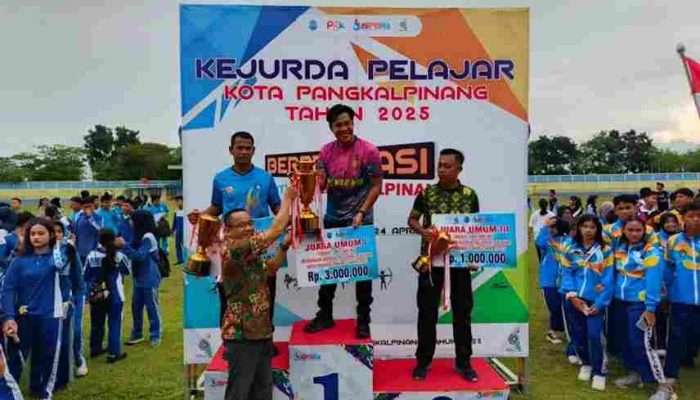 Kejurda Tingkat Pelajar Pangkalpinang Tahun 2025 Resmi Ditutup