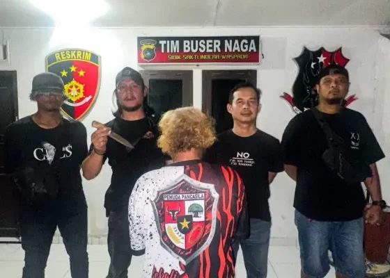 Polisi Amankan Pelaku Pengancaman Pakai Sajam