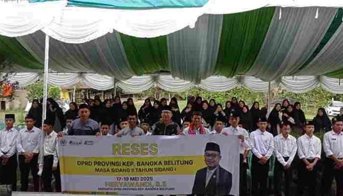 Heryawandi Reses di Ponpes Manidatul Ilmi Tempilang, Warga Butuh Ambulans