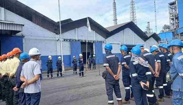 PT Timah Rutin Gelar Apel K3 di Wilayah Operasional