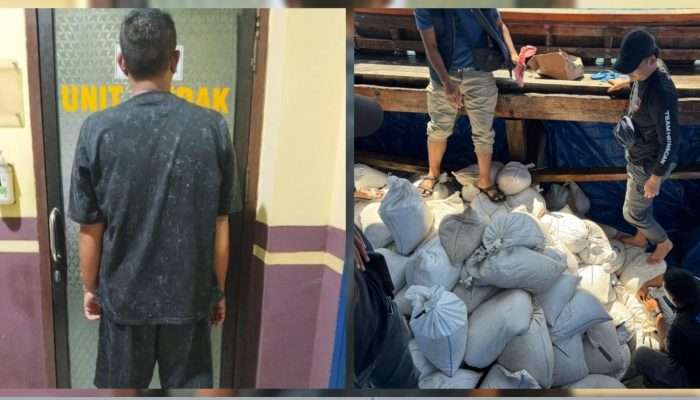 Ditpolairud Polda Babel Gagalkan Penyeludupan 20 Ton Pasir Timah