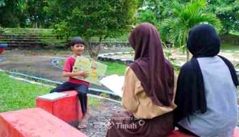 Taman Baca Rumah Stannia PT Timah Ajak Anak Geliatkan Literasi dengan Membaca Buku