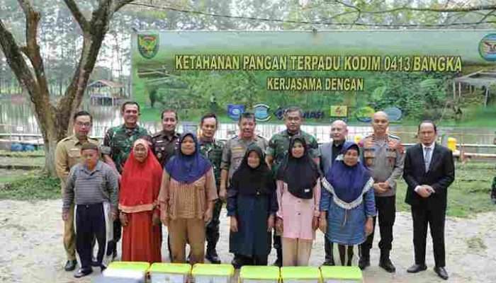 BBG Jadi Lokasi Lahan Ketahanan Pangan Kodim 0413 Bangka