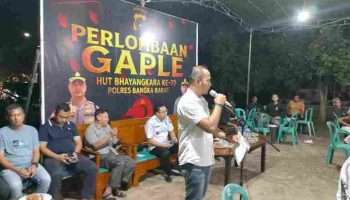 Polres Bangka Barat Gelar Turnamen Gaple