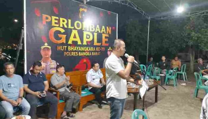 Polres Bangka Barat Gelar Turnamen Gaple