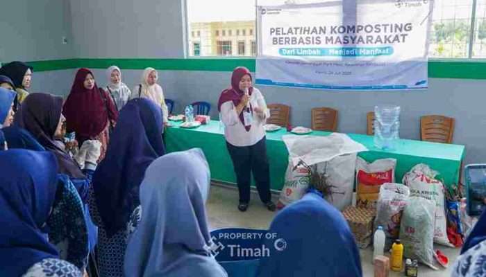 PT Timah Gelar Pelatihan Komposting di Sungailiat