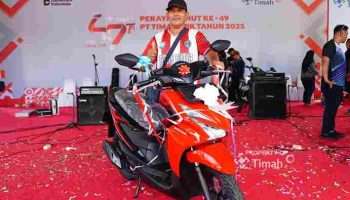 Kulop dan Heni Terima Kado Istimewa di Perayaan HUT ke-49 PT Timah