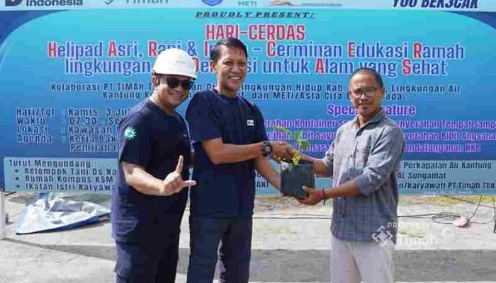 PT Timah Fasilitasi Kelompok Tani Nangnung Tanam Sayur dan Buah-buahan