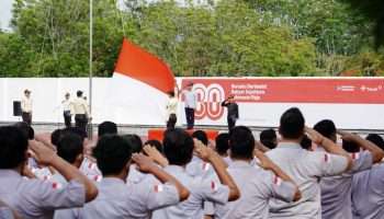 Peringati HUT ke-80 RI, PT Timah Gelar Upacara di Pabrik dan Kantor Pusat