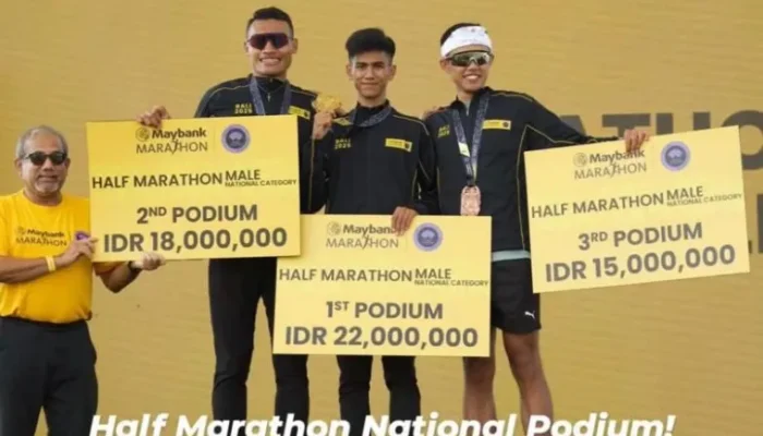 Iqbal Saputra Bawa Nama Padang Juara Half Marathon di Bali
